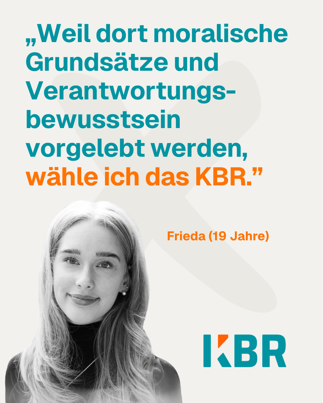 Unterstützerin Frieda