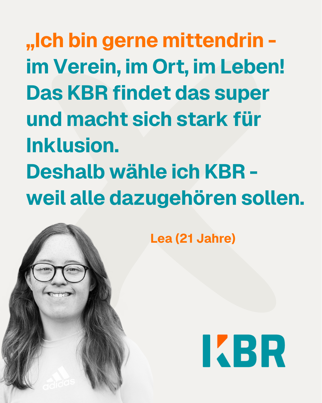 Unterstützerin Lea